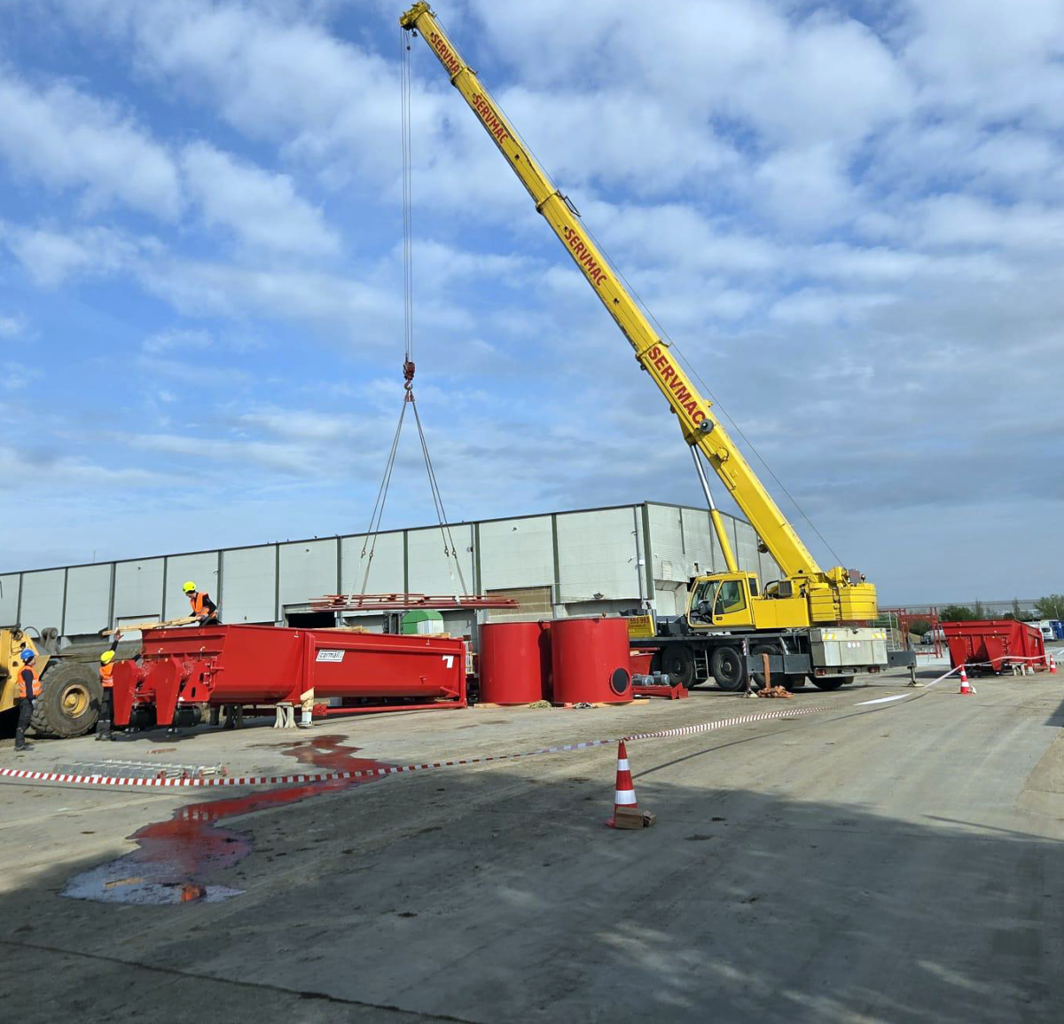 Biotim Timișoara construction site — biomass pellet plant